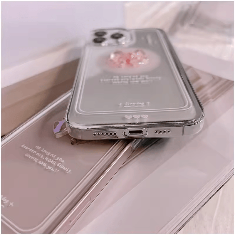 3D Bow Clear Soft Phone Case