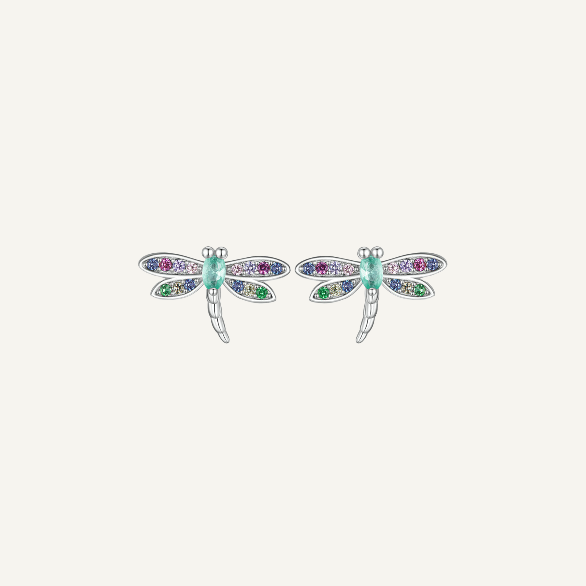 Women's Insect Plated Platinum Earrings
