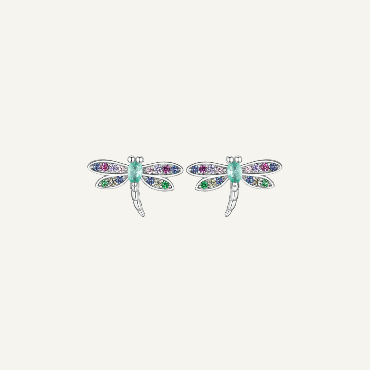 Women's Insect Plated Platinum Earrings