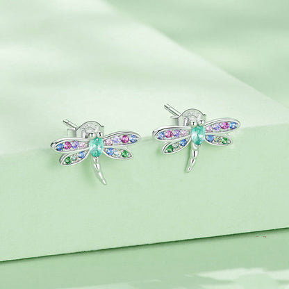 Women's Insect Plated Platinum Earrings