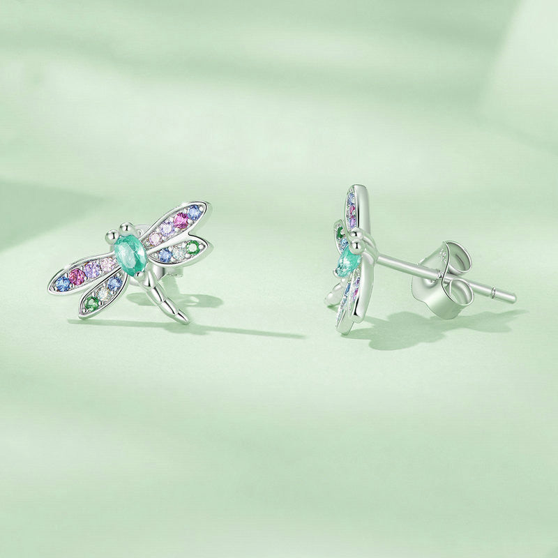 Women's Insect Plated Platinum Earrings